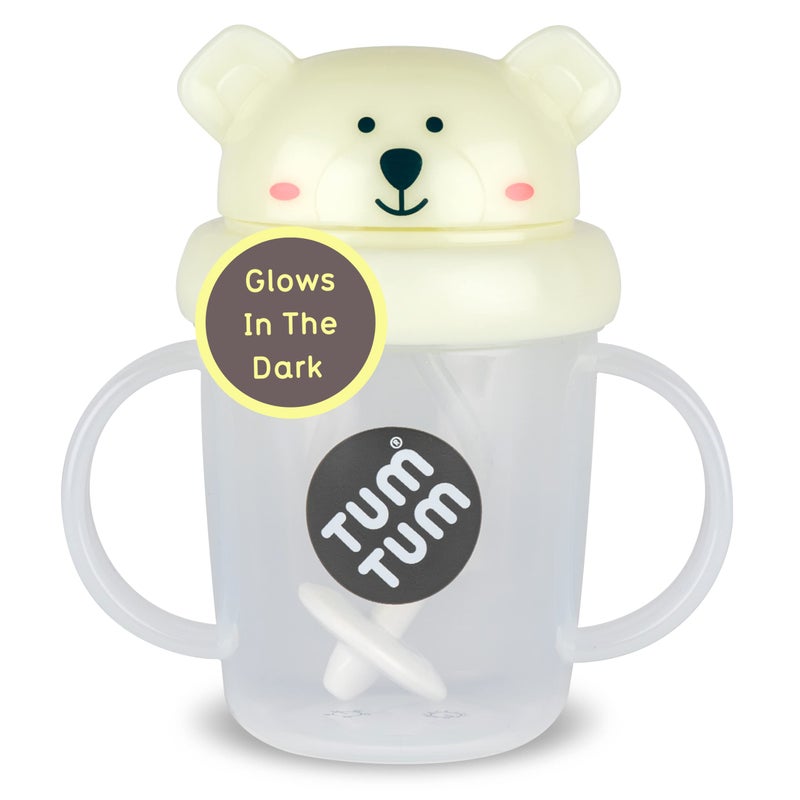 TUM TUM Tippy Up Free Flow Sippy Cup (No Valve), Sippy Cup for Toddlers, 200ml, BPA Free (Pete Polar Bear 200ml) - Image 1