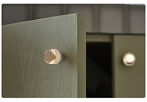 Gutuwellea 6 Pack 1" Cabinet Knob Aluminum Knob for Drawer Pulls Gold and Grey Oxidation Finish with Diamond Pattern - Image 5