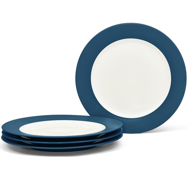 Noritake Colorwave Blue Salad/Dessert Plate, Rim, 8 1/4", Set of 4 in Blue - Image 1