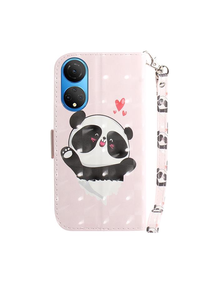 اس-توب جراب هاتف Honor X7 ثلاثي الأبعاد من الجلد الملون قابل للطي أفقيًا - Image 3