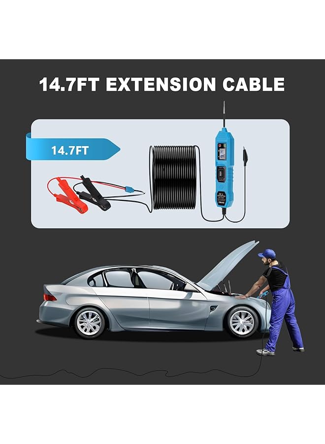 Automotive Circuit Tester, 3.5-36V Dc, Lcd Digital Display, Illuminating Lights, Dual Color Polarity Indicator, Bidirectional Voltage Tester, Fuse Tester Electric Tool For Car Repair - Image 2