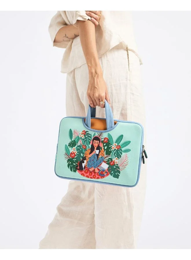 تشومباك تشومباك لايف بطيء لاب توب - 13 بوصة - متوافق مع ماك بوك، كمبيوتر محمول، غطاء حافظة واقي، حقيبة لاب توب للرجال والنساء، للعمل، الكلية، رحلات العمل