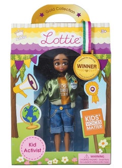 Lottie Lottie Kid Activist Doll | Cute Black Dolls for Girls & Boys Outfit | Doll On A Mission! | for 6 Year Old and up! Cute Black Doll Inspired by Real-Life Kid Activist, Mari Copeny. Wears  - Image 2