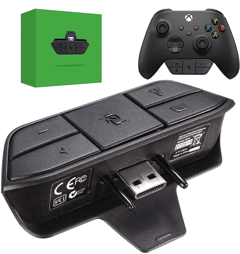 OLCLSS Headset Adapter for Xbox Controller, Mic Adapter for Xbox One/One S/X/Elite 1/ Elite2/ Series S/X Controller, Headphone Adapter for Xbox One Controller - Image 1