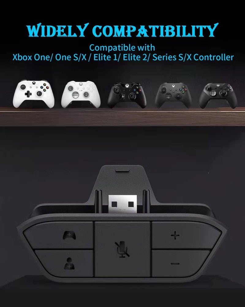 OLCLSS Headset Adapter for Xbox Controller, Mic Adapter for Xbox One/One S/X/Elite 1/ Elite2/ Series S/X Controller, Headphone Adapter for Xbox One Controller - Image 4