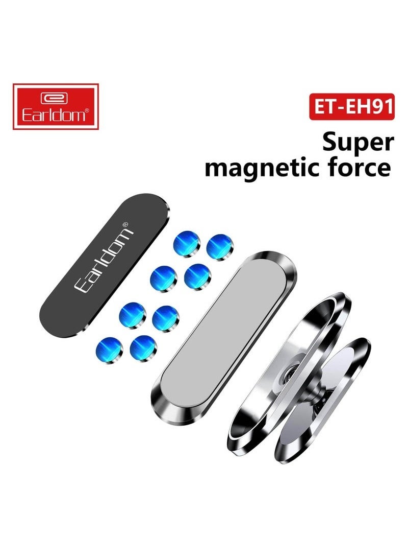 Earldom ET-EH91 360° Rotating Universal Holder – Strong Magnetic Hold Universal Compatibility, Adjustable Car Mount for Smartphones, Tablets, and More – Black - Image 4