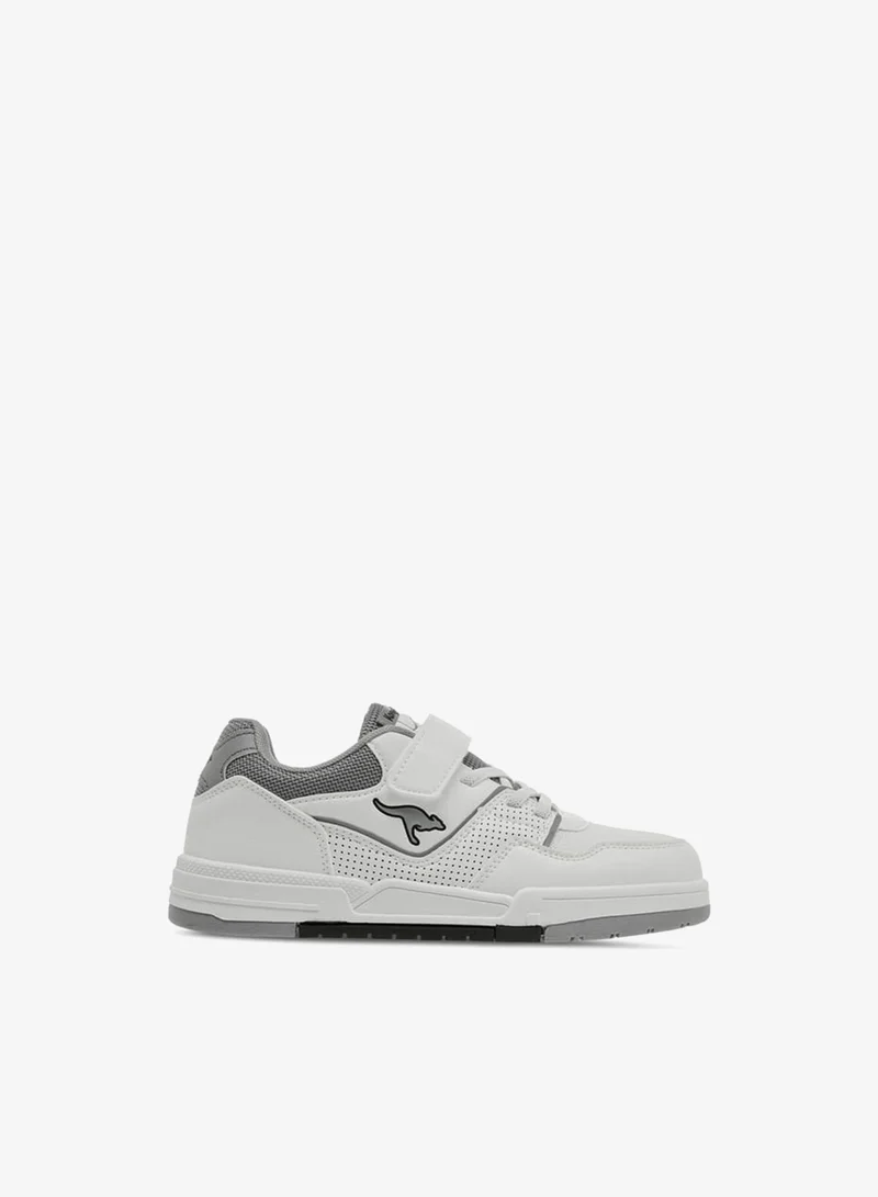 kangaROOS Boys' Panelled Sneakers with Hook and Loop Closure