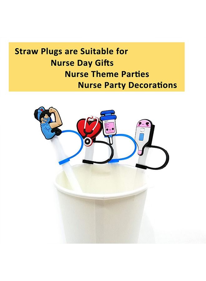 6Pcs Silicone Straw Tips Cover Reusable Splash Proof Drinking Straw Covers Cap for 6-8 mm Cup Straw Accessories (Mixed Style) - Image 5