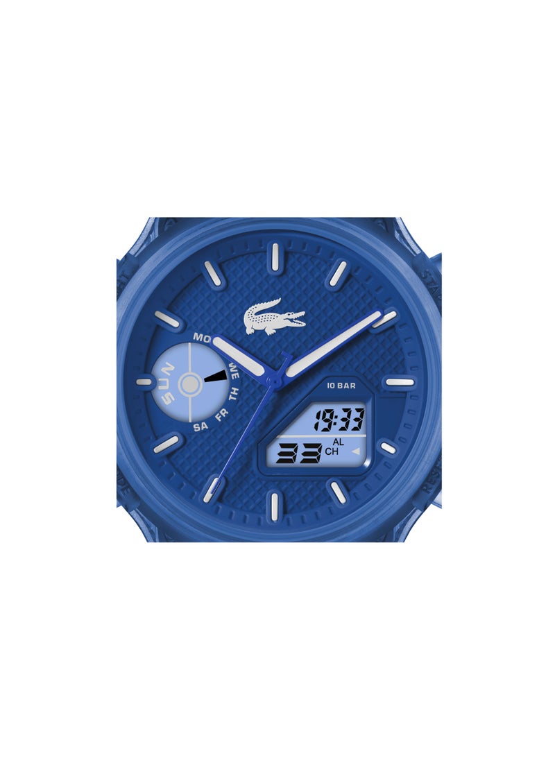 LACOSTE Lc33 Dual-Display Multifunction Blue Silicone Strap  - Image 5