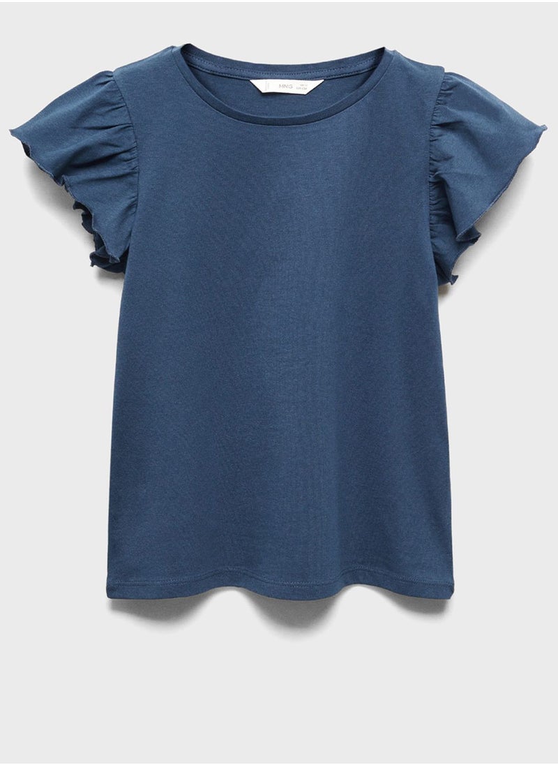 MANGO - Kids Ruffle T-Shirt - Image 1