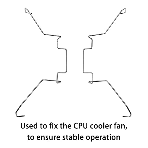 DGHAOP 4pcs Computer Mainboard CPU Radiator Fan Fixing Clip Computer Cooling Accessories, 12CM Wire Buckle Upper Hook Type - Image 3