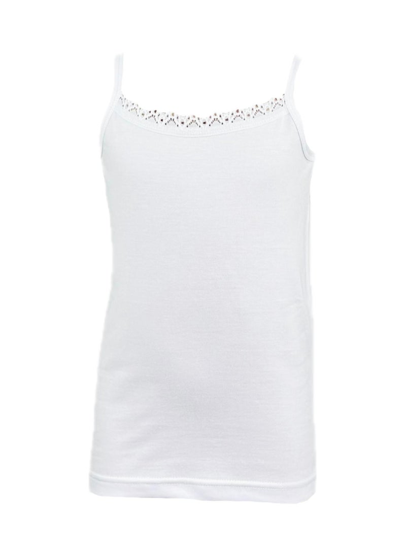 City Rose - 6 - Sets Cotton Camisole and Short Underwear Girls Set White - Image 1