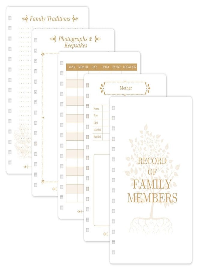 icceemee Family History Book: A Record of Our Family Tree, Includes Genealogy Charts, Room for 100 Ancestors/Family Photo and so Much More 8.3''x 5.6'' - Image 2