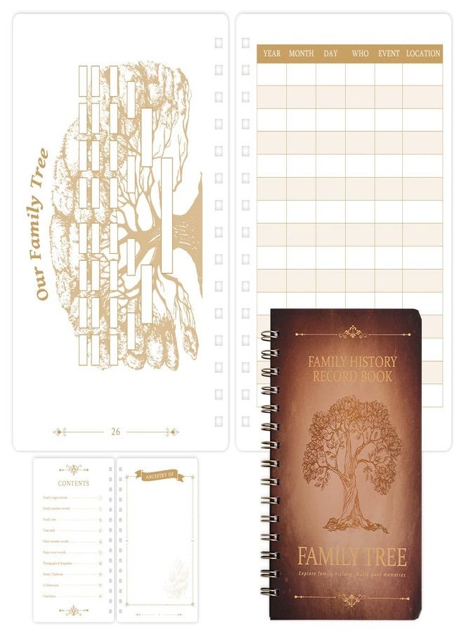 icceemee Family History Book: A Record of Our Family Tree, Includes Genealogy Charts, Room for 100 Ancestors/Family Photo and so Much More 8.3''x 5.6'' - Image 3