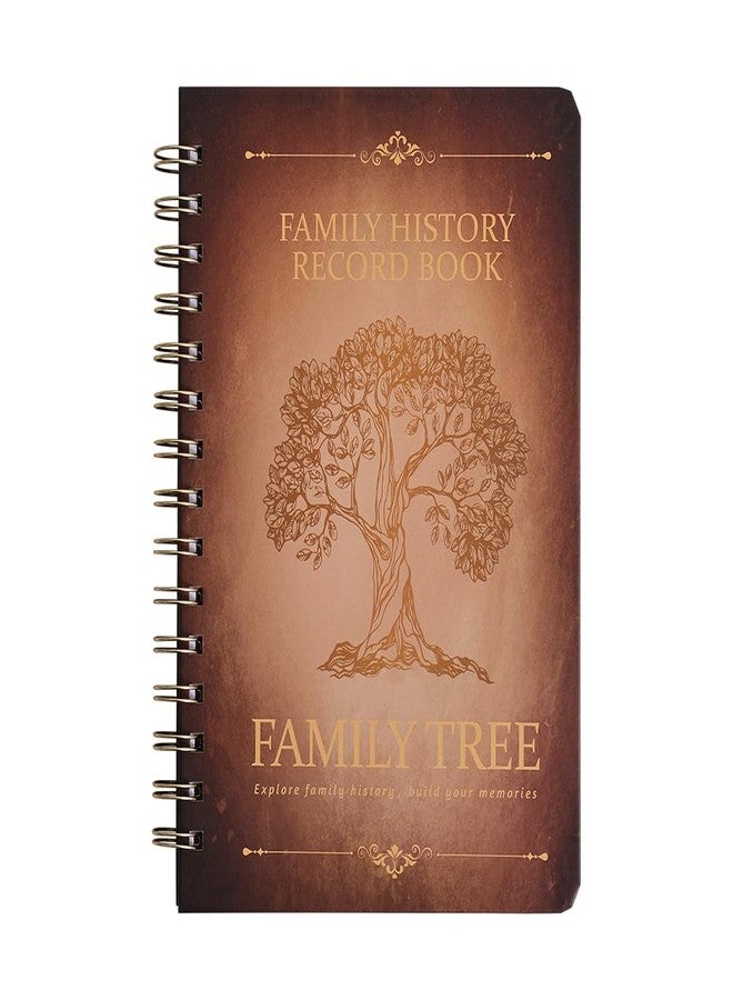 icceemee Family History Book: A Record of Our Family Tree, Includes Genealogy Charts, Room for 100 Ancestors/Family Photo and so Much More 8.3''x 5.6'' - Image 1