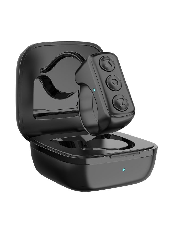 TikTok Scrolling Ring Bluetooth Remote Control for iPhone iPad Android, Page Turner, Black - Image 1