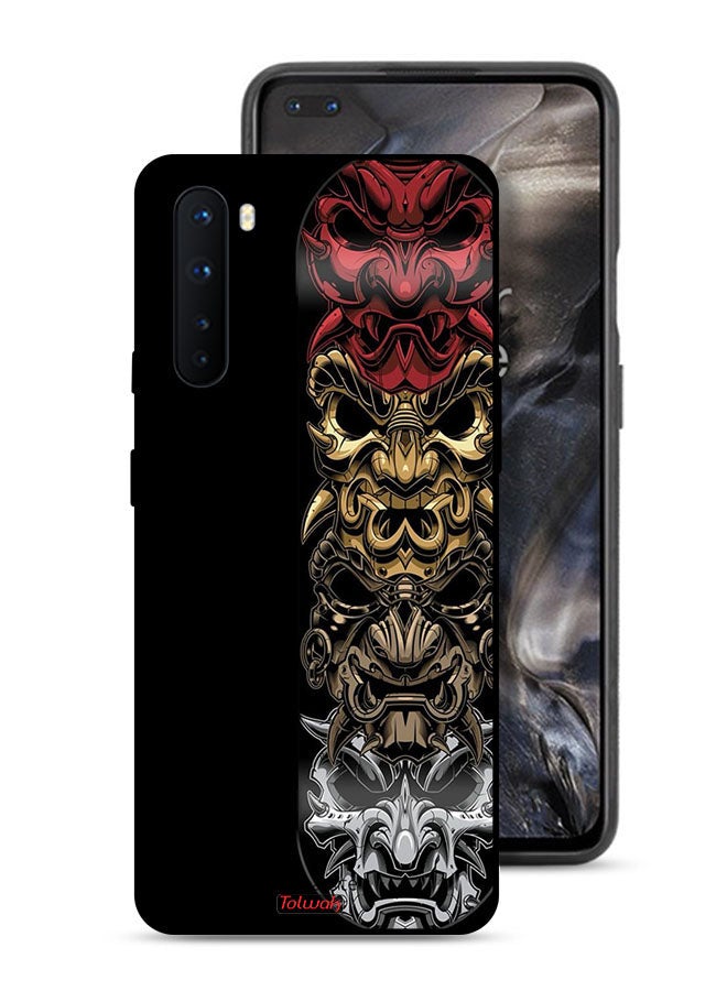 Tolwak OnePlus Nord Protective Case Cover Heads Art - Image 1