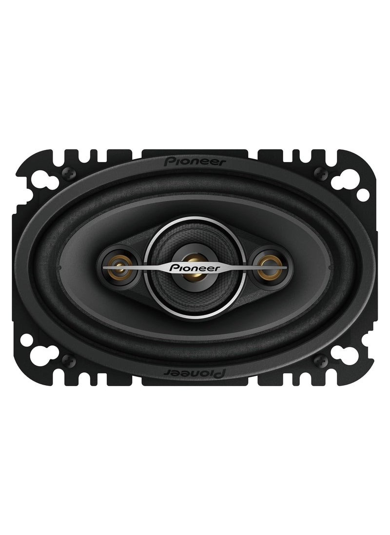 Pioneer - TS-A4671F 4x6 4 Way Coaxial Speaker Set with 2 Speakers (210W Max., 30W Sine Each), Powerful Sound, High Efficiency, 42mm Installation Depth, 93 x 153mm Installation Cut-Out - Image 1