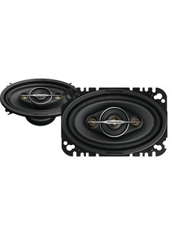 TS-A4671F 4x6 4 Way Coaxial Speaker Set with 2 Speakers (210W Max., 30W Sine Each), Powerful Sound, High Efficiency, 42mm Installation Depth, 93 x 153mm Installation Cut-Out