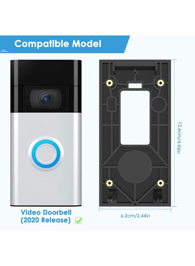 KIMILAR KIMILAR No-Drill Ring Camera Mount for RlNG Video Doorbell (2020 release), Mounting Bracket Accessories for Houses Apartments Office  - Image 2