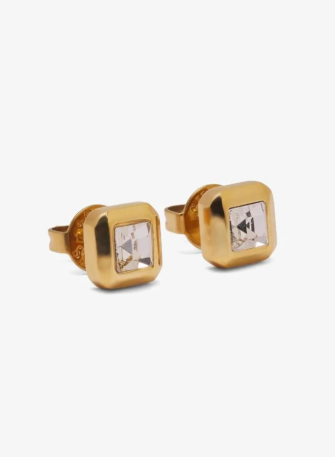 GUESS  7Mm Crystal Cube Studs for Women | Best Price UAE