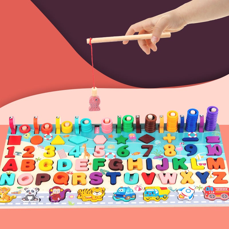 Children'S Digital Building Blocks Fishing Enlightenment Early Education Various Cognitive Jigsaw Puzzle Development Children'S Babies' Brain Toys - Image 4