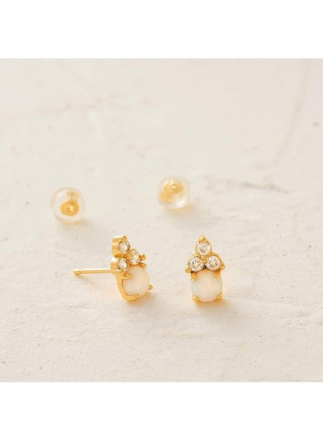 Mevecco Women Huggie Hoop Earrings Gold Ear Stud Cuff 14K Gold Filled Small Boho Beach Simple Delicate Handmade Hypoallergenic Jewelry Gift - Image 5