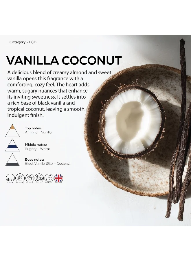 Dr Scent Dr Scent Breeze of Joy Diffuser Aroma Vanilla Coconut - Transform Your Space into a Tropical Oasis Relaxation and Bliss (170ml)