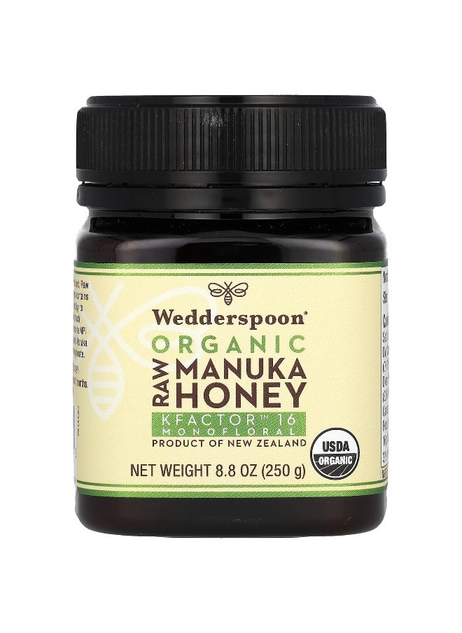 Wedderspoon Wedderspoon, Organic Raw Manuka Honey, KFactor 16, 8.8 oz (250 g)  - Image 1