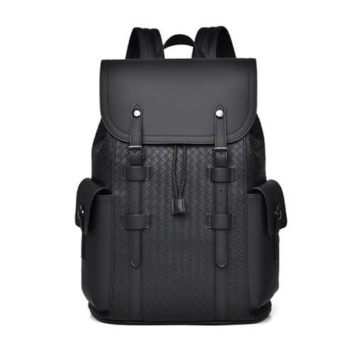 FANDARE Heavy Duty PVC Backpack Business Casual Laptop backpacks Travel Rucksack for men Laptop Rucksack Work bag Waterproof Expandable Backspack Daypacks Black A - Image 1