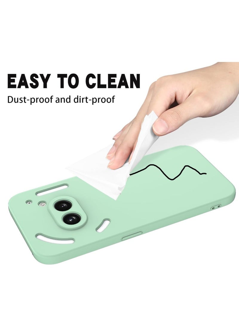 Soft Gel Bumper Case for Nothing Phone (2a), Nothing Phone 2a Case, Lens Protect | Matte Anti-Stain Anti-Fingerprint Liquid Silicone with Microfiber Lining | Shockproof Anti-Scratch - Image 5