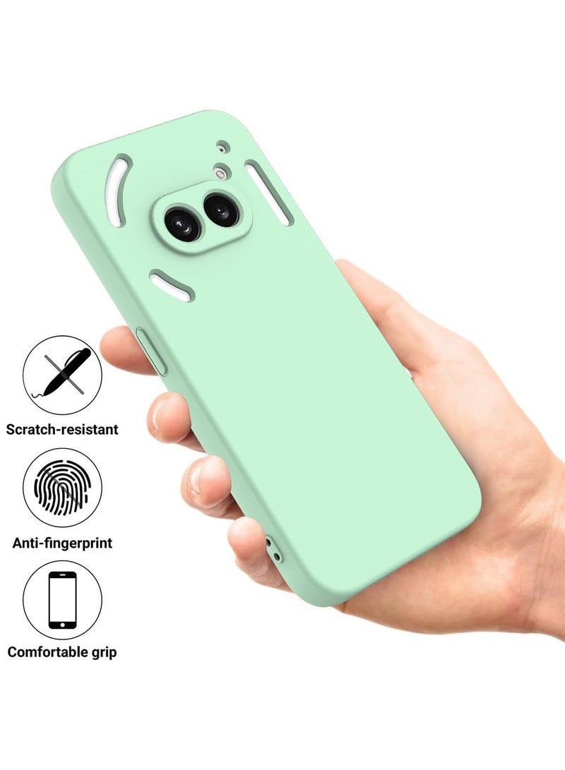 Soft Gel Bumper Case for Nothing Phone (2a), Nothing Phone 2a Case, Lens Protect | Matte Anti-Stain Anti-Fingerprint Liquid Silicone with Microfiber Lining | Shockproof Anti-Scratch - Image 2