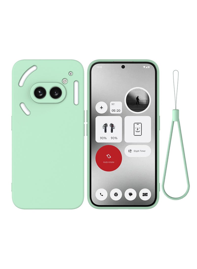 Soft Gel Bumper Case for Nothing Phone (2a), Nothing Phone 2a Case, Lens Protect | Matte Anti-Stain Anti-Fingerprint Liquid Silicone with Microfiber Lining | Shockproof Anti-Scratch - Image 1