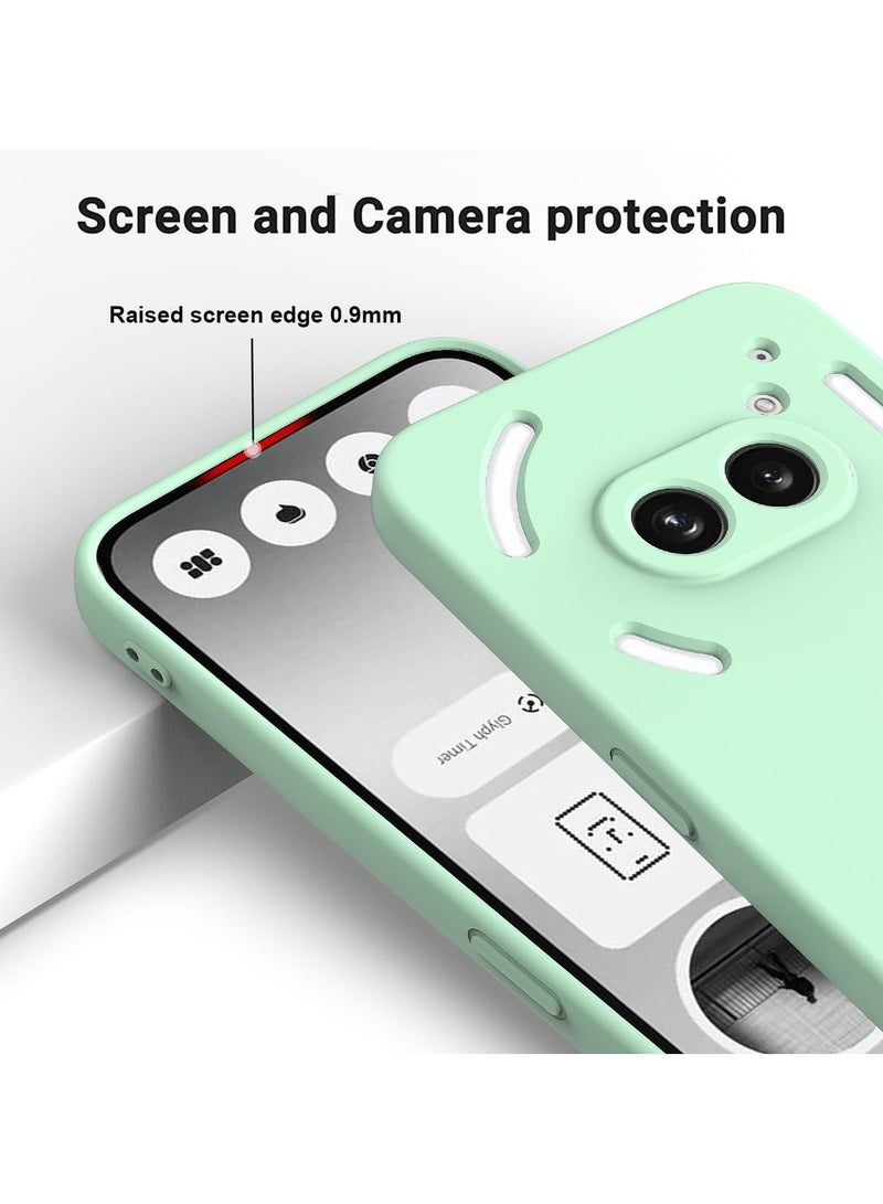 Soft Gel Bumper Case for Nothing Phone (2a), Nothing Phone 2a Case, Lens Protect | Matte Anti-Stain Anti-Fingerprint Liquid Silicone with Microfiber Lining | Shockproof Anti-Scratch - Image 4
