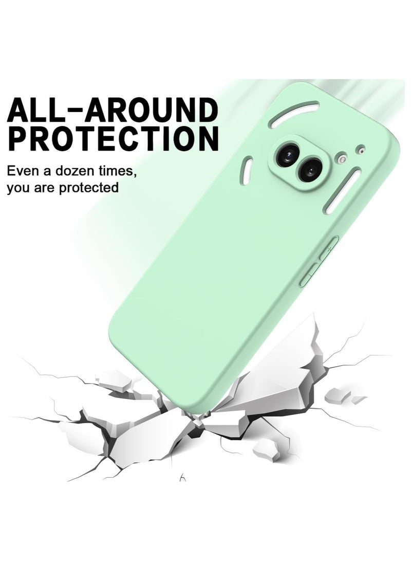 Soft Gel Bumper Case for Nothing Phone (2a), Nothing Phone 2a Case, Lens Protect | Matte Anti-Stain Anti-Fingerprint Liquid Silicone with Microfiber Lining | Shockproof Anti-Scratch - Image 3
