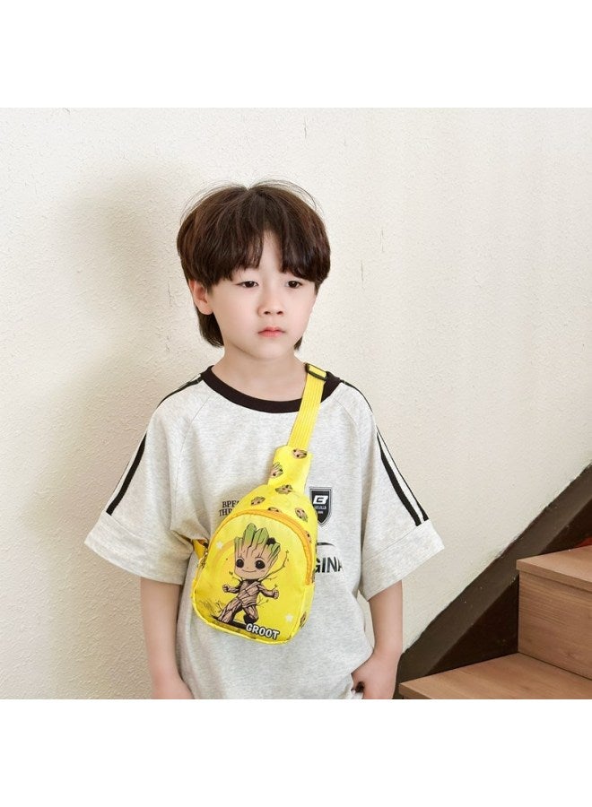 This Year's Children's Bag Boys And Girls Fashion Cartoon Coin Purse Messenger Bag Outdoor Leisure Small Backpack Chest Bag-Color:Green Hulk  - Image 5