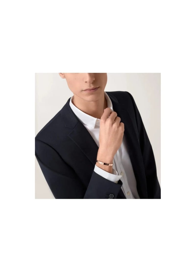 Luxuria Friendship bracelets in 18k rose gold plated stainless steel, stainless steel jewelry, Valentine's Day and Christmas gifts for women - Image 3