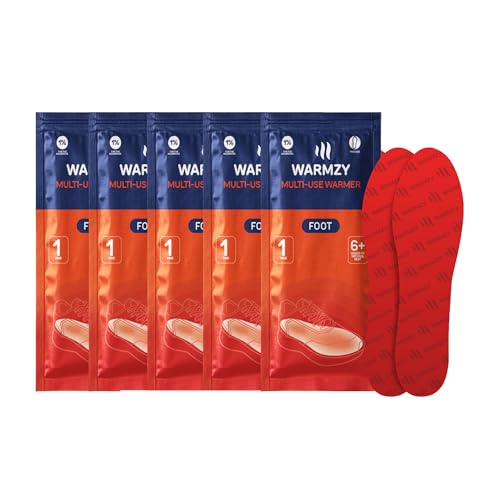 Warmzy Foot Warmer (5 Pair) | Warmth up to 9+ Hours |, Self-Activated Foot Heat Pouch | Long-Lasting Self Heating Warmers | Winter Travel & Trekking Essentials for Men & Women - Image 1