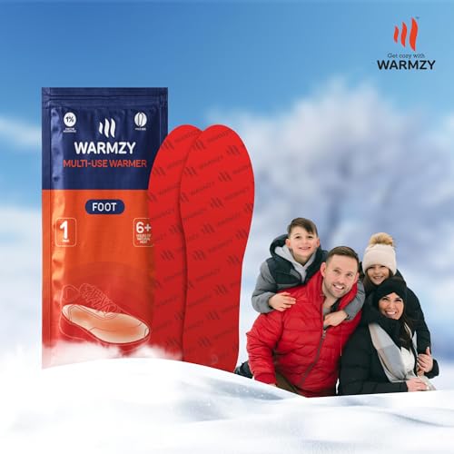 Warmzy Foot Warmer (5 Pair) | Warmth up to 9+ Hours |, Self-Activated Foot Heat Pouch | Long-Lasting Self Heating Warmers | Winter Travel & Trekking Essentials for Men & Women - Image 5