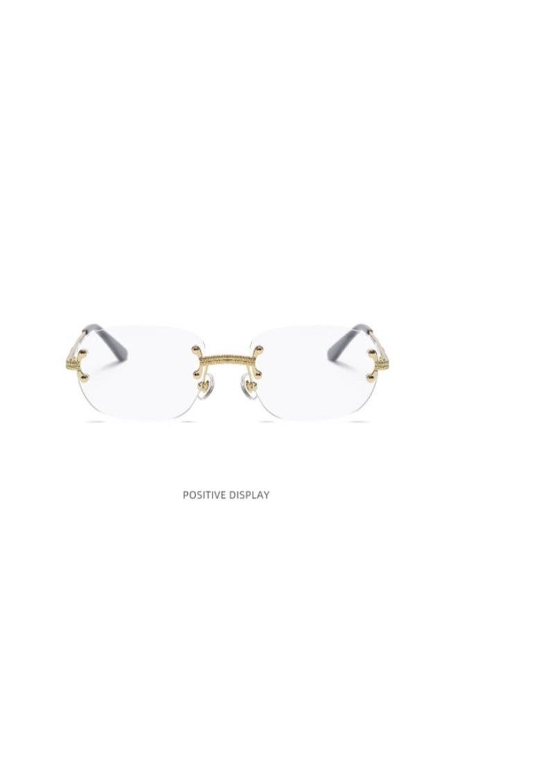 Generic - Ultralight Rimless Sunglasses for Women and Men Transparent - Image 1