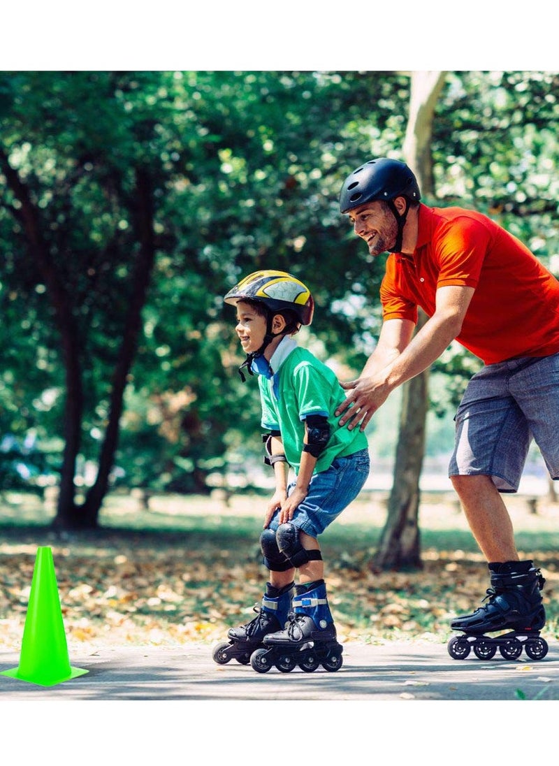 Spall 18cm" Sports Cones  Plastic Traffic Training Cones, Training for Basketball, Football, Skateboarding Practice - Obstacle Course for Indoor and Outdoor Party Events  - Image 4