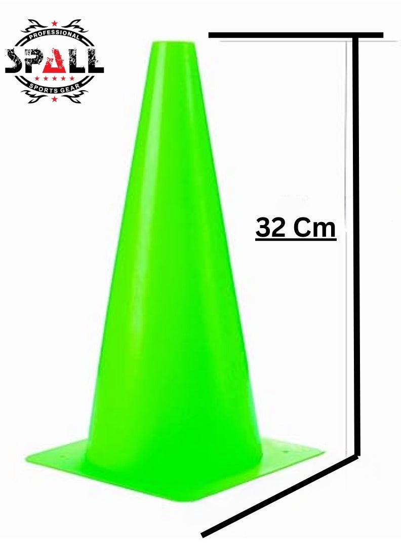Spall 18cm" Sports Cones  Plastic Traffic Training Cones, Training for Basketball, Football, Skateboarding Practice - Obstacle Course for Indoor and Outdoor Party Events  - Image 1