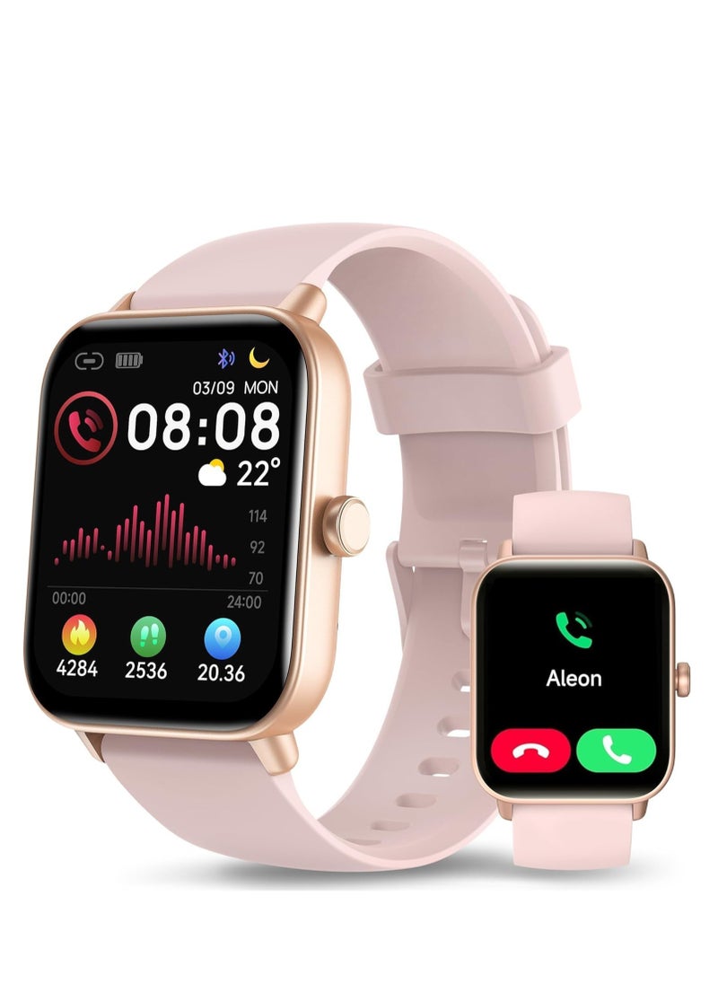 Furtey Women's Smartwatch (Built-in Alexa and Bluetooth Calling), 1.8 Inch Smartwatch with SpO2/Heart Rate/Sleep/Stress Monitor, Calorie/Step/Distance Counter, 100+ Sports Modes, IP68 Waterproof Fitness Watch for Android iOS  - Image 1