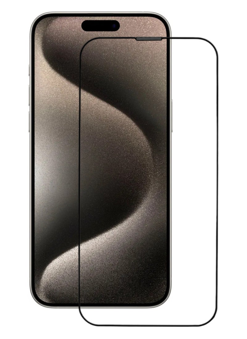 ACLIX Antistatic ESD Dustproof Premium Quality High Definition Tempered Glass Screen Protector Designed For  iPhone 15 Pro - Image 1