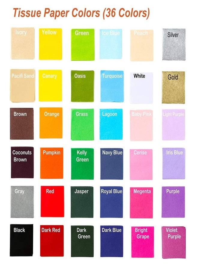 Exquiss 360 Sheets A4 Sizes Tissue Paper Bulk 8.3x11.7 36 Colors for Tissue Paper Craft Art Pom Poms Gift Wrapping DIY Craft Holidays Tissue Paper Flowers - Image 2