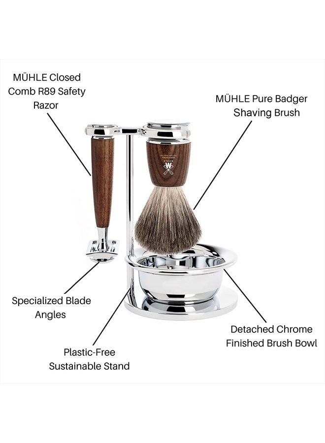 M MÜHLE مجموعة حلاقة مويلي المكونة من 3 قطع مع وعاء - Image 4