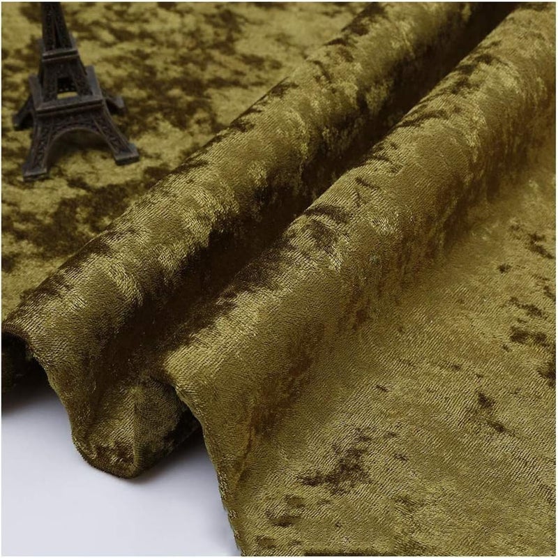 Minky Fabric Velvet Fabric 150cm Wide Velour Upholstery Fabric for Home Decor, Sofa Chair Seat Cover for Blankets, Apparel, Baby Accessories, Throws, P (Color : Olive Green 16, Size : 3m) - Image 1