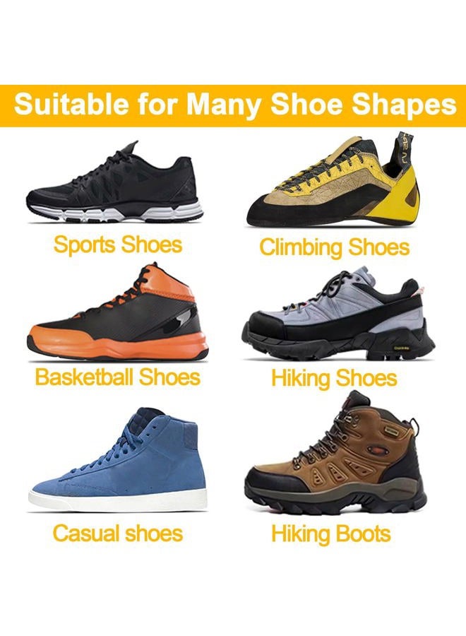 DELELE 2 Pair Round Boot Laces Outdoor Hiking Walking Shoelaces Dark Gray Black Striped Shoe Lace Work Shoe Strings 63 inch - Image 5