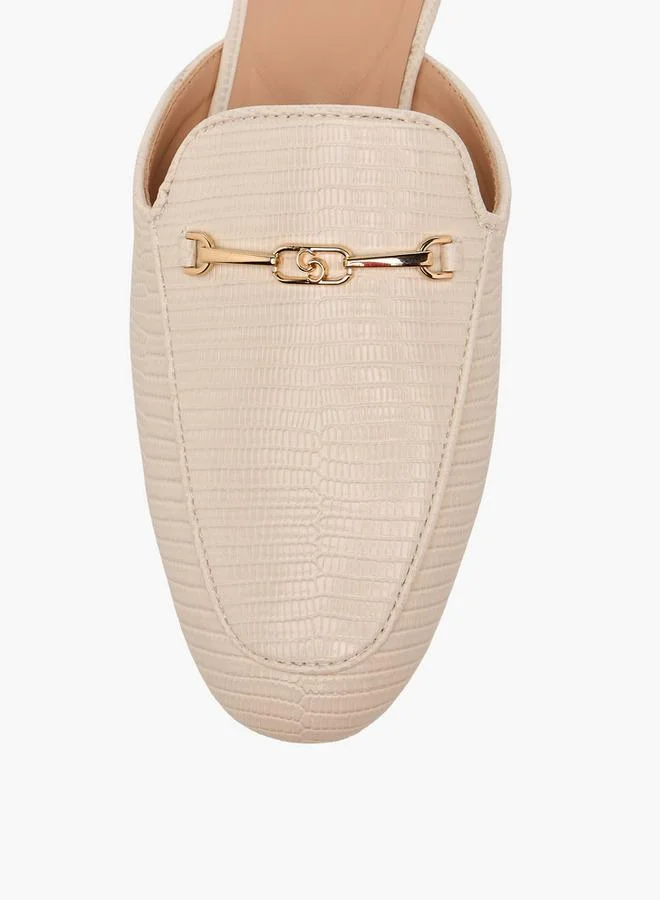 Celeste IVORY Women Textured Mules for Women | Best Price UAE