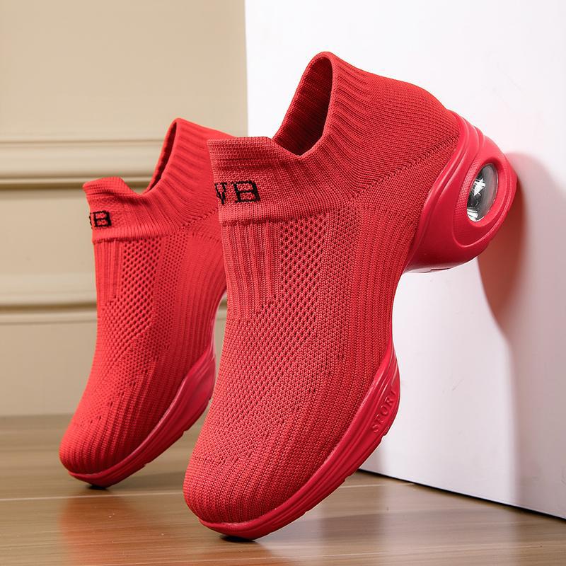 2025 Fashionable High-Top Short Boots, Comfortable Slip-On Socks, Flat Running Shoes, Special Shoelace Buckles - Image 1
